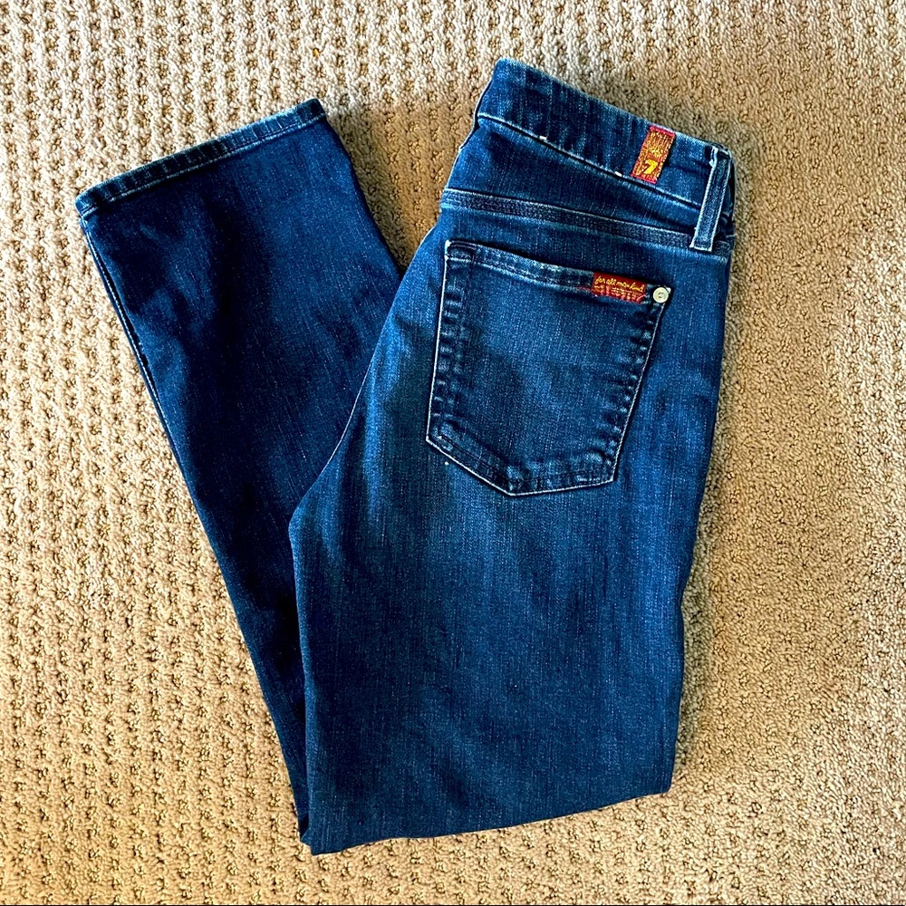 7 for all mankind - ankle straight jeans. Size 27